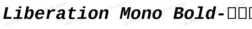 Liberation Mono Bold字体转换